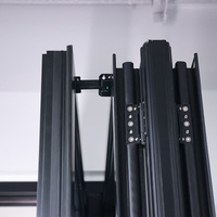 Portes patio pliantes modernes en aluminium AMJ NFRC, larges ouvertures, portes pliantes en verre pour une vie intérieure-extérieure sans obstacle