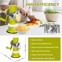 Hachoir Rotatif Multifonctionnel pour la Maison, Coupe-Légumes Efficace, Trancheuse, Broyeur, Gadget de Cuisine