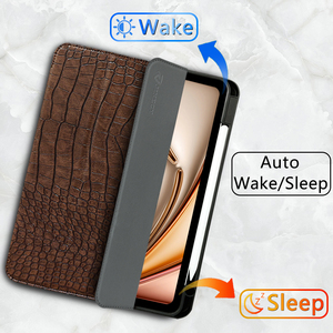 Funda fina de cuero Pu con ranura para bolígrafo, soporte para despertar automático para <span class=keywords><strong>Ipad</strong></span> 2018 2020 20212022 <span class=keywords><strong>Pro</strong></span> 3/4/5/<span class=keywords><strong>6th</strong></span> generación, funda para tableta de 12,9 pulgadas - Product Image 5