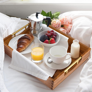 Tùy Chỉnh Lớn Bằng Gỗ Trái Cây Snack Thực Phẩm Cà Phê Khay Làm Bằng Tay Bằng Gỗ Phục Vụ Khay - Product Image 6