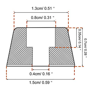 Pieds antidérapants en caoutchouc avec vis pour planches à découper, meubles, électronique et équipements - Product Image 3