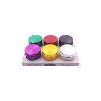 Individualisierbarer 2,5 Zoll 4-Teiliger Kräutermühle 63 mm Metall Gewürzmühle für Raucherzubehör