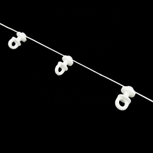 Chất Lượng Cao Gợn S Gấp Rèm Phụ Kiện 60 70 80 Mm S-Sóng Rèm Runner Cực Ròng Rọc Móc - Product Image 1