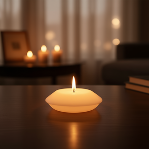 Candela led (12cm) effetto fiamma cera fusa Bianco D4019 - Product Image 3