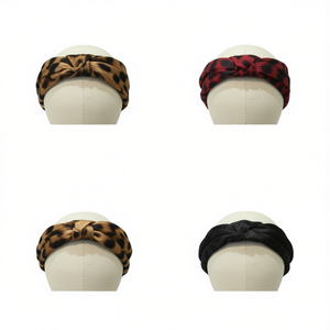 Fascia per capelli in raso crêpe di Parigi da donna, regolabile, alla moda, casual, con fiocco, Diatema - Product Image 2