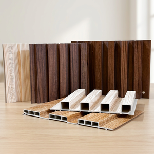 Modern <b>Fireplace</b> Surround Fluted <b>Wall</b> Panel Heat Resistant WPC Slat Cladding Soundproof 3-Year Warranty for Living Room - Product Image 6