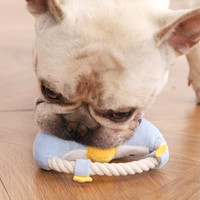 Jouet pour chien en peluche pingouin, couineur, durable, interactif, pour la dentition et l'entraînement, anti-ennui pour chiot, mignon