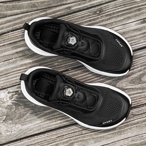 Chaussures décontractées et athlétiques pour hommes, extra larges, à boucle rotative sans lacets, en maille et tissu solide, pointures 45-47, pour la marche, 4E - Product Image 4