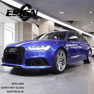 CRYSTAL Car Vinyl Wrapping Paint Protection Film Acabado duradero Maritim Blue Gloss Color Self Healing Anti Color Changing - Product Image 6