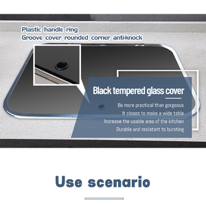 Estufa de Gas RV de acero inoxidable de alta calidad, tapa de vidrio templado, estufa de Gas para autocaravana, estufa de Gas para remolque de estilo RV-888 - Product Image 5
