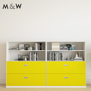 M & W bên dọc giấy A3 giá rẻ 2 ngăn kéo kim loại Tủ hồ sơ đơn giản đẹp trắng nội thất văn phòng tủ thép - Product Image 5