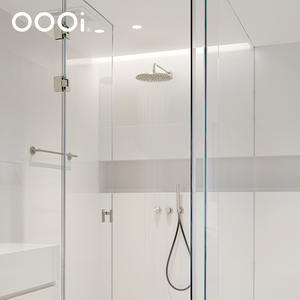 Juego de ducha fría y caliente dorado cepillado de gama alta, juego de grifo de ducha de lluvia antihuellas oculto para Baño - Product Image 6