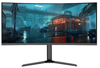 Moniteur de jeu incurvé de haute qualité de 34 pouces, 4K, 144 Hz, panneau IPS sans bordure, temps de réponse de 1 ms, 99 % sRGB
