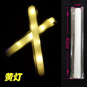 Custom LOGO 40CM <strong>Glow</strong> <strong>Sticks</strong> for Wedding Birthday Colorful 3 Flashing LED Light Foam <strong>Stick</strong> LED Party Supplies - Product Image 2