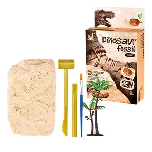 2024 gros enfants Puzzle jouets en plastique dinosaure squelette modèle fossile oeufs archéologiques Excavation jouets