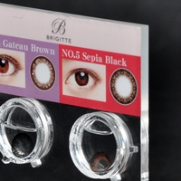Présentoir pour lentilles de contact personnalisé haute transparence acrylique Présentoir pour lentilles de contact Présentoir de bureau pour comptoir