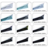Película Universal para Ventanas de Auto de 2 Capas, Protección Solar Anti-Rotura para Ventanas Laterales IRR