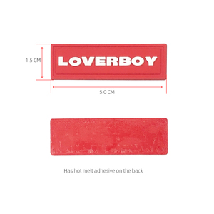 Tùy chỉnh bất kỳ màu sắc 3D truyền nhiệt Silicone nhãn thực hiện tùy chỉnh Dập nổi 3D mềm may rubberlabelpatch cho quần áo/túi - Product Image 2