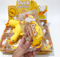 Jouet anti-stress en TPR en forme de canard jaune extensible de 14 cm, mignon et déformable, pour enfants et adultes
