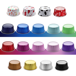 Xc Mini Bánh Chảo 5Oz Barquettes Nhôm <span class=keywords><strong>Container</strong></span> Pet Nắp Dùng Một Lần Cấp Thực Phẩm 125Ml Công Suất Cho Cheesecake Món Tráng Miệng - Product Image 5