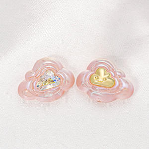 ลูกปัดพลาสติกรูตรงลายการ์ตูนเมฆโปร่งใสสำหรับสร้อยข้อมือวัสดุแฮนด์เมดแบบทำมือสำหรับอุปกรณ์เสริมโซ่โทรศัพท์มือถือ - Product Image 5