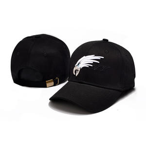 Nouvelle Casquette de Baseball Unisexe Ajustable à 6 Panneaux en PVC, Série Black Eagle, Visière Courbe, Broderie, Boucle Métallique, Pour Toutes Saisons - Product Image 5