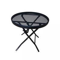 Nouvel arrivage de meubles de jardin extérieur, table de patio en maille métallique, 2022