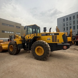 รถตักล้อยาง KOMATSU WA470 ขนาด 15 ตัน สีเหลือง เครื่องยนต์ดีเซล มือสอง พร้อมบุ้งกี๋  ปั๊มไฮดรอลิกผ่านการทดสอบและตรวจสอบแล้ว - Product Image 2