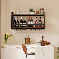 Support mural en bois pour table, porte-vin rouge, casier à vin