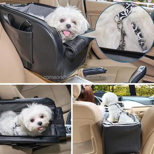 <b>Dog</b> Booster <b>Car</b> Seat <b>for</b> Small <b>Dogs</b> and Cats on <b>Car</b> Armrest Centre Console Seat <b>Bed</b> Pet Foldable Travel Bag <b>Dog</b> Booster <b>Car</b> Seat - Product Image 2