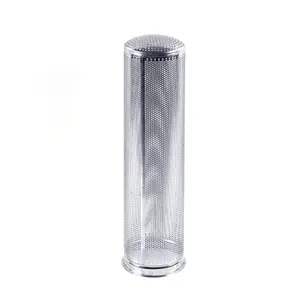 Fil d'acier inoxydable Tube perforé Nouveau panier d'élément filtrant de crépine pour le noyau de forme de trou de logement de filtre à sac