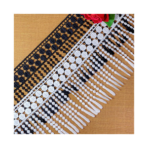 Milk Silk Hanging Spot Tassel Barcode <strong>Black</strong> Lace Skirt Accessories Water Soluble Lace 14cm Embroidery Spot <strong>Wedding</strong> <strong>Dress</strong> - Product Image 5