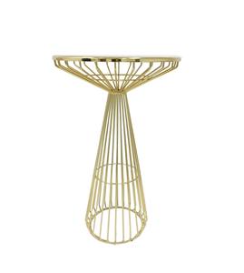 اختيار الألوان الفولاذ المقاوم للصدأ وردة ذهبية الذهب معدن سلك مستدير طاولة مرتفعة طاولة بار لحضور حفل زفاف الحدث - Product Image 2