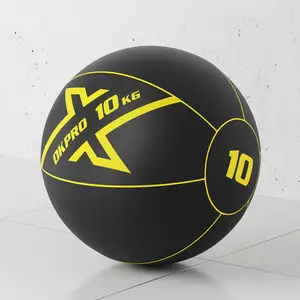 OKPRO高品质定制标志重量训练1-10公斤健身房健身耐用柔软固体橡胶药球
