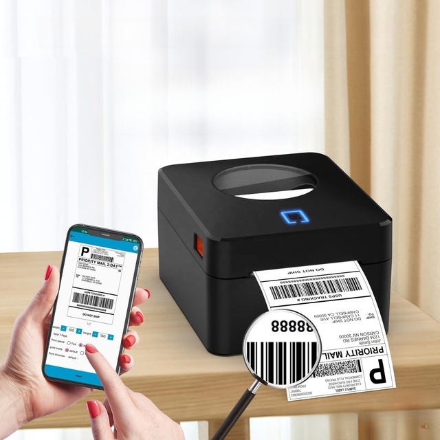Hot Selling Products 2024 4X6 Labels Inkless Mini Sticker Thermal Printer Heat Press Min Wireless Shipping Label Maker Machine