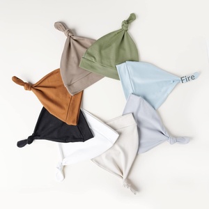 Konssy Lot de 8 bonnets pour bébés nouveau-nés, en jacquard, en spandex/coton, doux, pour filles et garçons de 0 à 6 mois - Product Image 5