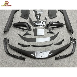 OEM Style Auto Parts Dry Carbon Fiber Body Kit Front Lip Rear Spoiler Rear <b>Diffuser</b> Engine Cover for Fer-rari SF90 Carbon Kit - Product Image 4