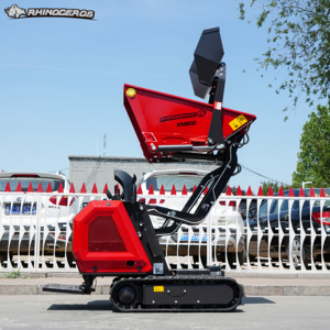 Mini-chargeur sur chenilles <span class=keywords><strong>Kubota</strong></span> Rhinoceros XN800, capacité de charge nominale de 800 kg, pompe hydraulique, <span class=keywords><strong>brouette</strong></span> motorisée, pour ferme, jardin, construction, CE - Product Image 1