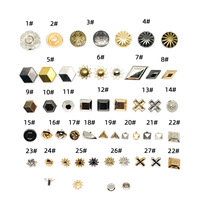Accessoires décoratifs en alliage en forme de X, petites fleurs, losanges, carrés, triangles, ballons de football, trapèzes – Pièces et accessoires