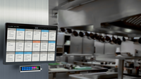 Écran tactile de cuisine ZOLON K2160 15,6 pouces Android 11, étanche IP54, PoE, VESA, affichage intelligent pour commande POS pour restaurant