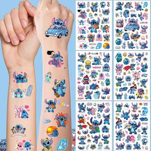 Autocollant de <span class=keywords><strong>tatouage</strong></span> en métal Stilla, maternité, mignon, fête d'anniversaire, cadeau, autocollant de transfert d'eau, dessin animé - Product Image 3