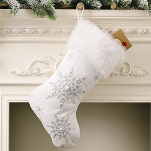 Perlas bordadas de terciopelo <span class=keywords><strong>para</strong></span> árbol de <span class=keywords><strong>Navidad</strong></span>, bolsa de regalo, productos recién llegados, invierno, 2020 - Product Image 4