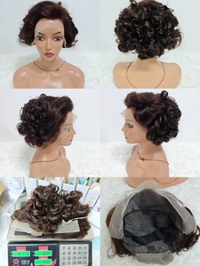 Letsfly Promotion 20$ <b>Short</b> Cut <b>Wigs</b> 13x4 Lace Frontal <b>Wigs</b> 170 gram 11A Egg Roll 12inch 100% Human Hair <b>Wigs</b> Wholesale Stock - Product Image 5