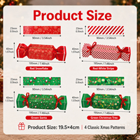 Boîte surprise de Noël en forme de bonbon pour tirer l'argent, kit de craquelins à monnaie, boîte cadeau DIY pour la décoration de table de Noël et les cadeaux de fête