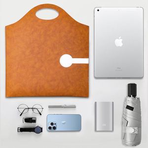 Portafolios de Cuero para Negocios, Portafolios A4, Maletín Portátil, Bolsa de Almacenamiento para Contratos, con Logotipo Personalizable - Product Image 5