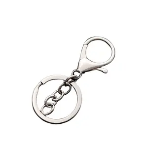 Fashion keychain accessories metal kc gold keychain ring for jewelry making