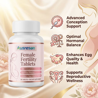 Ausreson OEM Produits à base de plantes naturelles Comprimés de fertilité pour femmes Suppléments de santé reproductive Comprimés de fertilité pour femmes enceintes