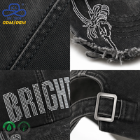 Casquette Trucker 6 Panneaux 100% Coton Tendance avec Motif Argyle et Impression en Relief pour la Pêche en Mer, le Camping et l'Usage Urbain