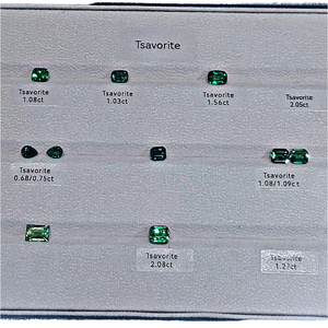 Loose Natural Tsavorite Gemstone Tanzania Rose Cut Oval Cut Certified All Sizes & <b>Shapes</b> Available - Product Image 1