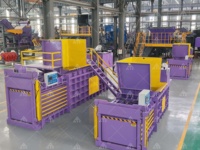 Presse à balles hydraulique horizontale de grande capacité pour papier usagé, carton, OCC, textile, tissu, moquette, chiffons